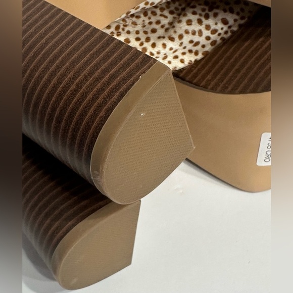 Urban Outfitters Womens UO Ellie Calf Hair Platform Mule Retro Y2K Size 10 - Picture 7 of 9